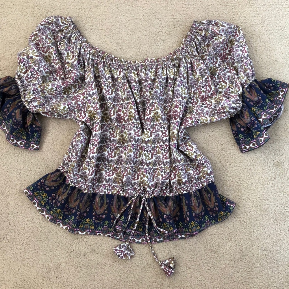 Misa Los Angeles off the shoulder blouse